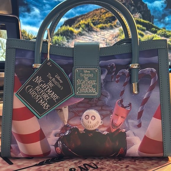 Loungefly Handbags - Disney Blue and Gray Satchel Bag
